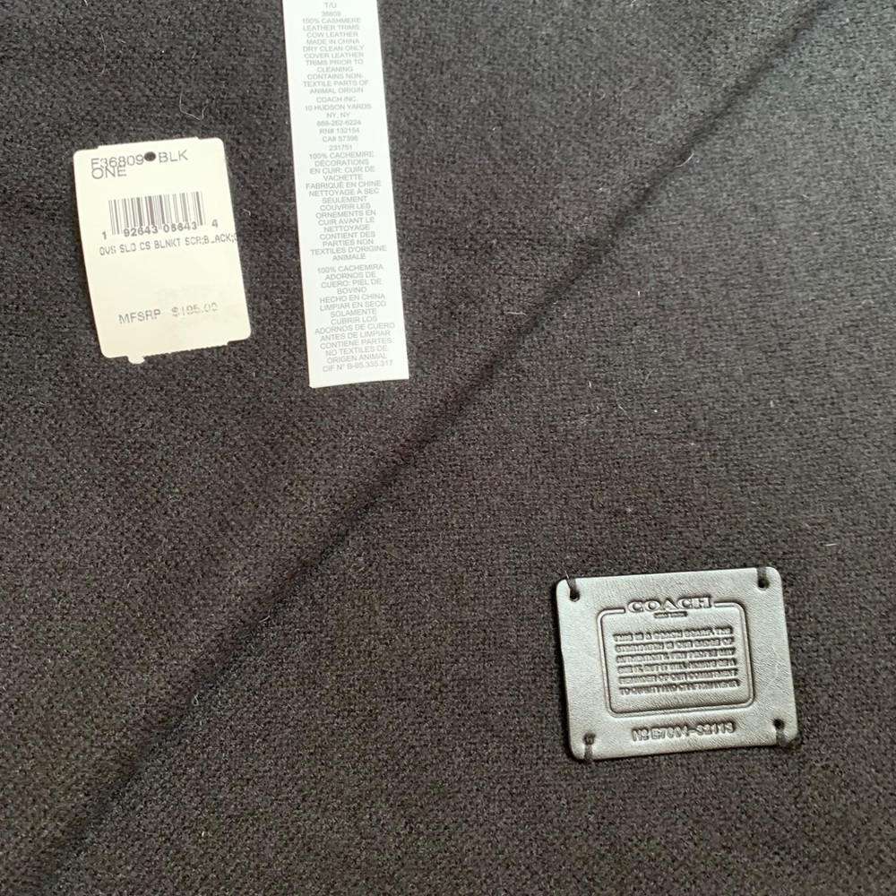 Coach Cashmere Blanket Scarf
